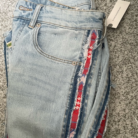 NEW Anthropologie Pilcro The Vintage Straight Jeans Seammed 27 - Picture 7 of 11